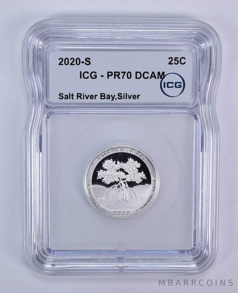 2020-S Washington Quarter ATB Salt River Bay Silver PR70 DCAM ICG