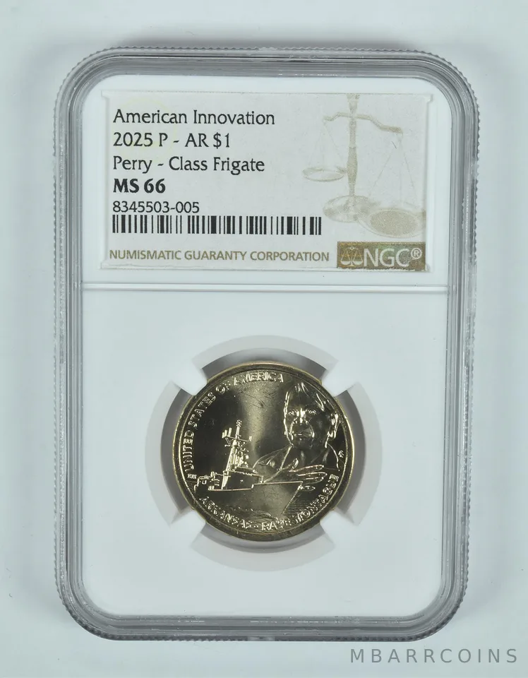 2025-P Innovation $1 Perry Class Frigate MS66 NGC