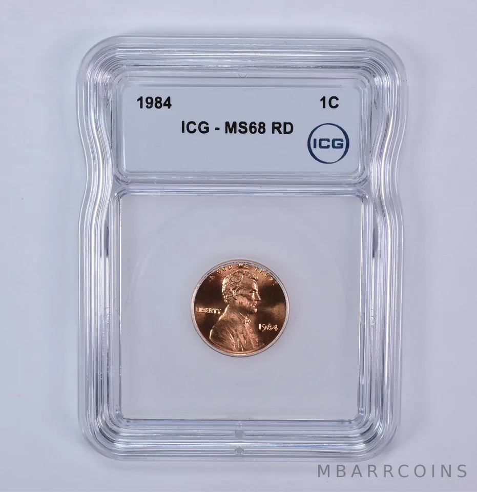 1984 Lincoln Memorial Cent MS68 RD ICG