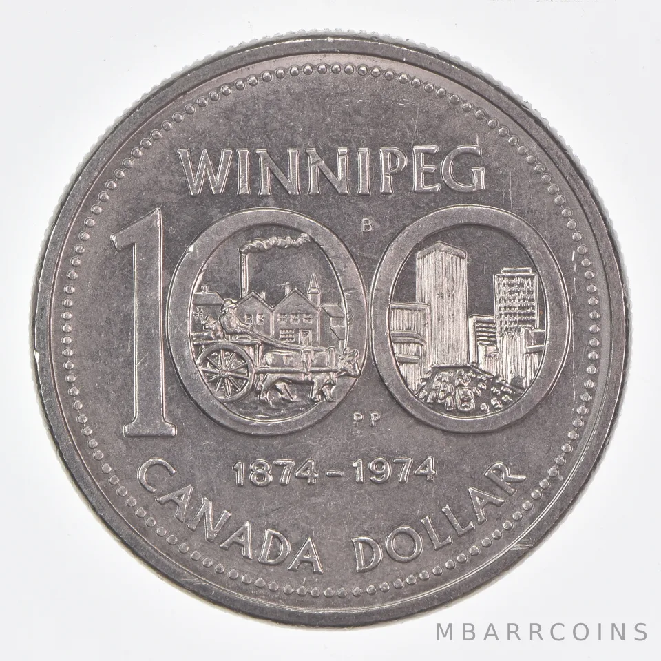 Better Date - 1974 Canada 1 Dollar World Coin- Silver *448
