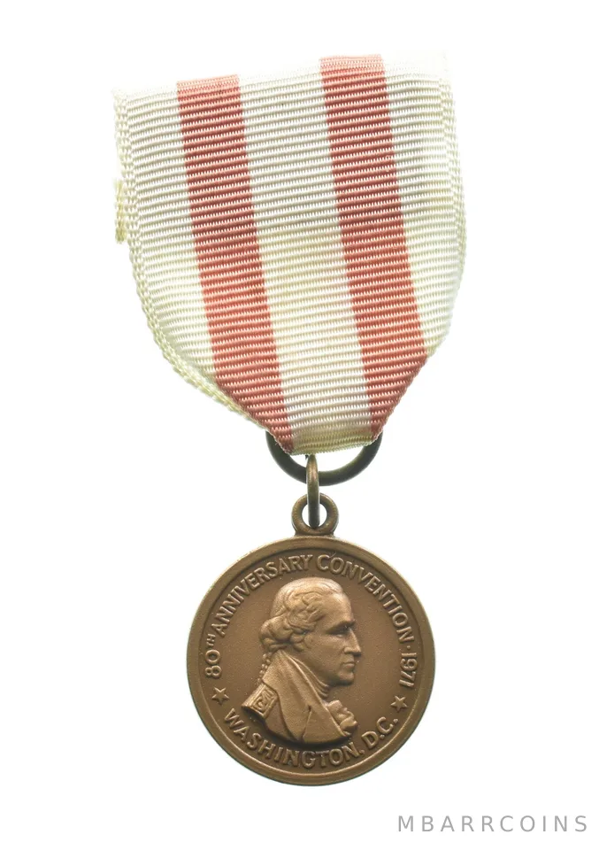 1971 American Numismatic Association Convention 80th Anniversary Medal a2303