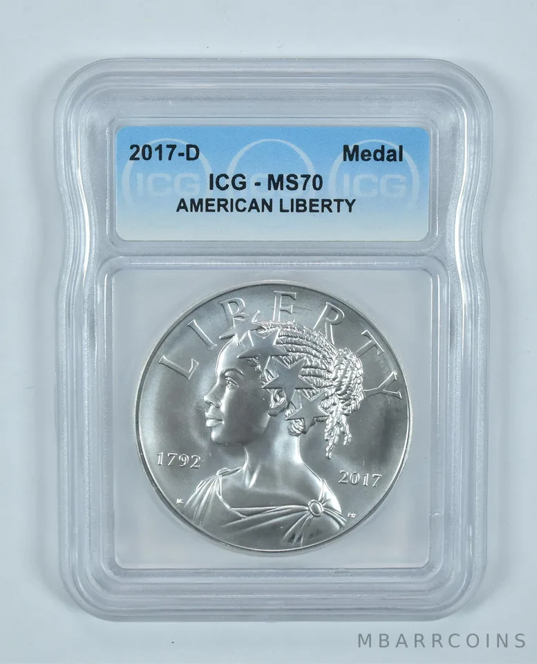 2017-D Medal American Liberty MS70 ICG