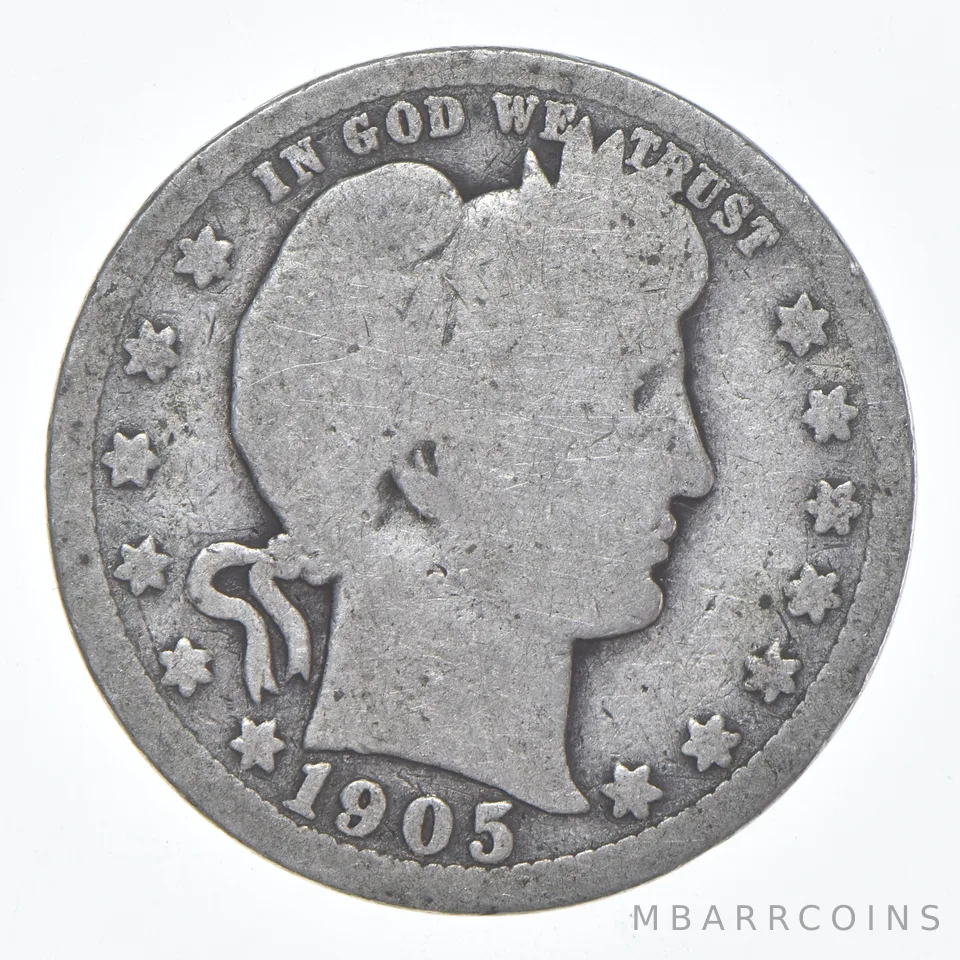 1905 Barber Quarter Average Circ
