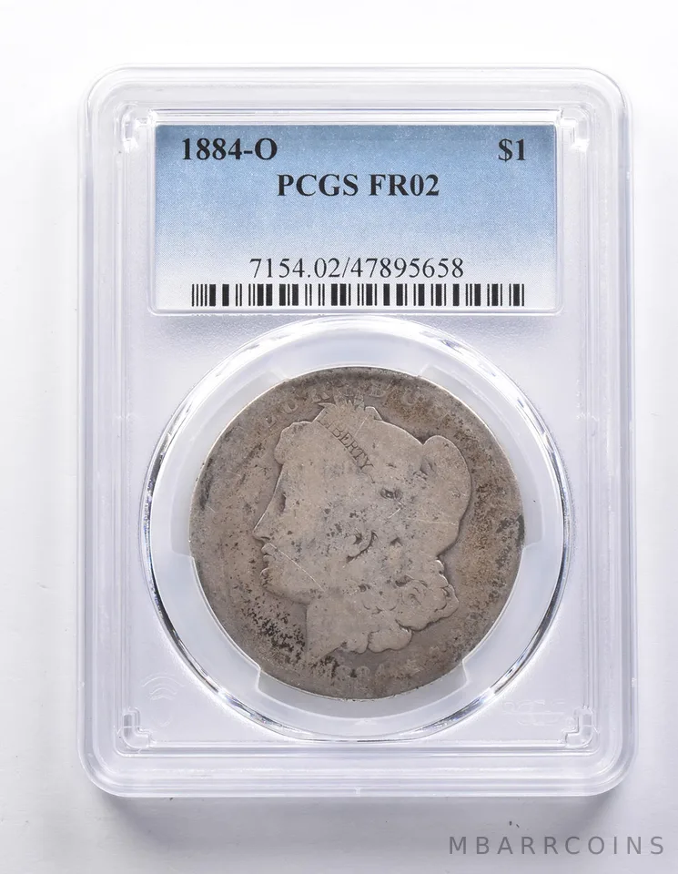 FR02 1884-O Morgan Silver Dollar PCGS Low Ball *7686