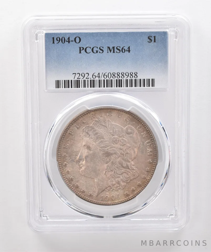 1904-O Morgan Silver Dollar MS64 PCGS Beautiful Tone *2033