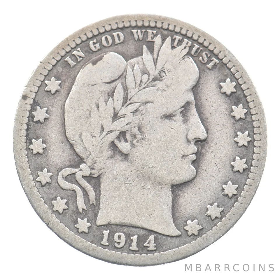 1914-S Barber Quarter a2772