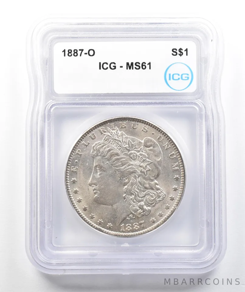1887-O Morgan Silver Dollar MS61 ICG *9871