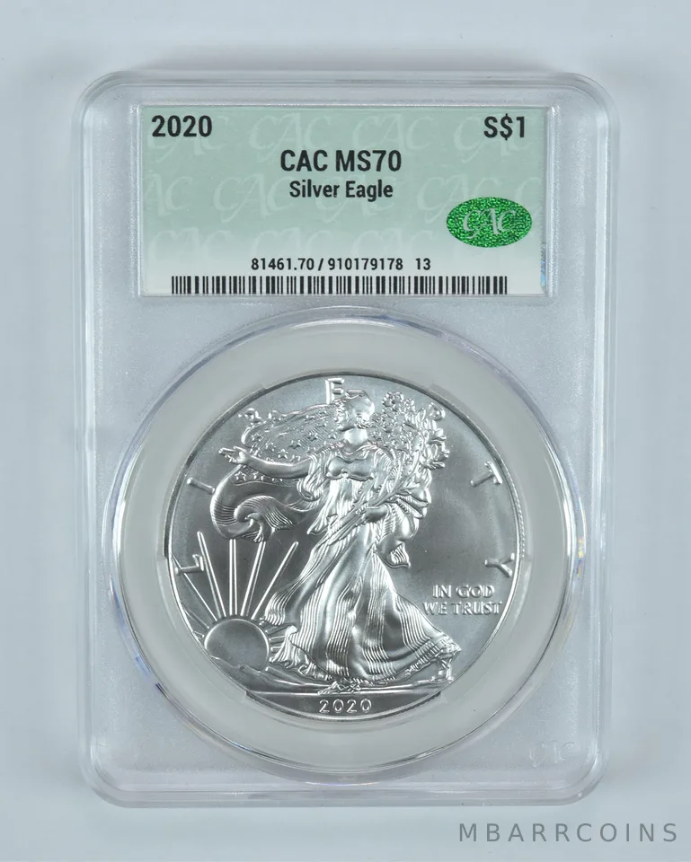 2020 American Silver Eagle MS70 CAC CACg