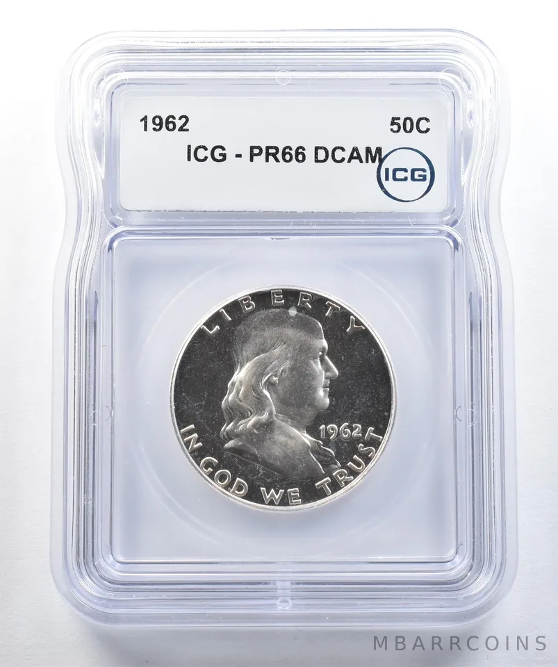1962 Franklin Half Dollar PR66 DCAM ICG *1593