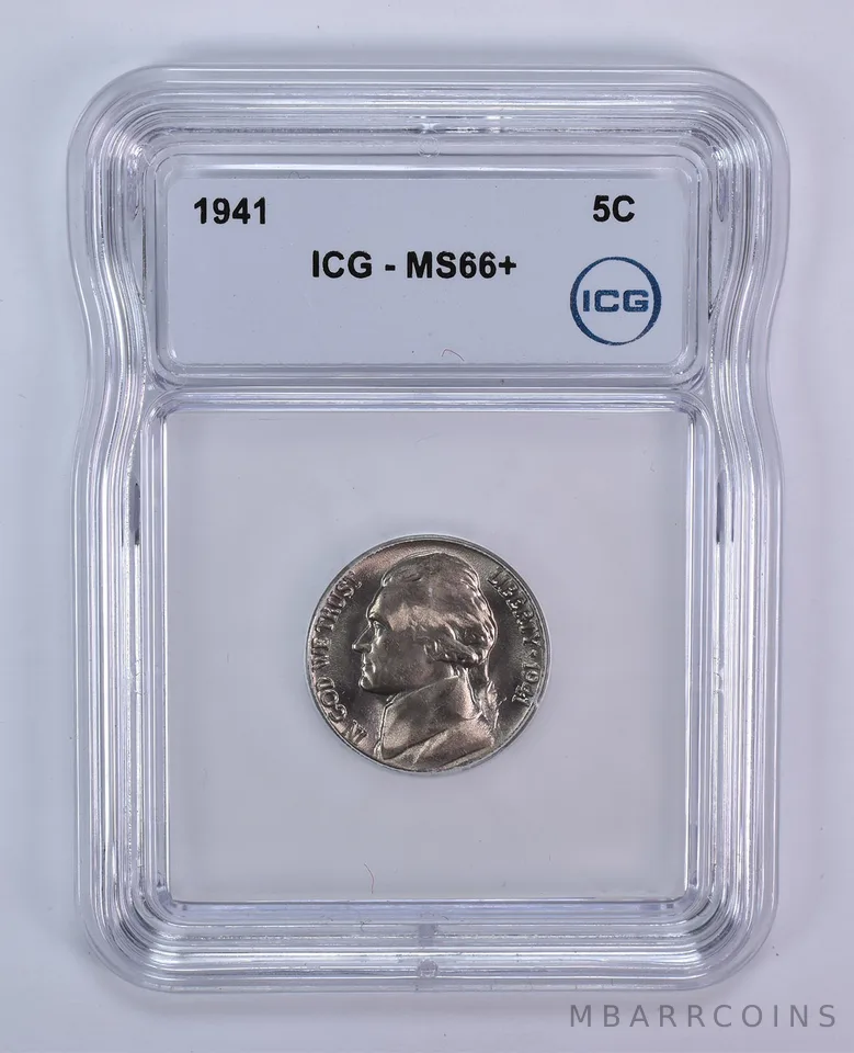 1941 Jefferson Nickel MS66+ ICG