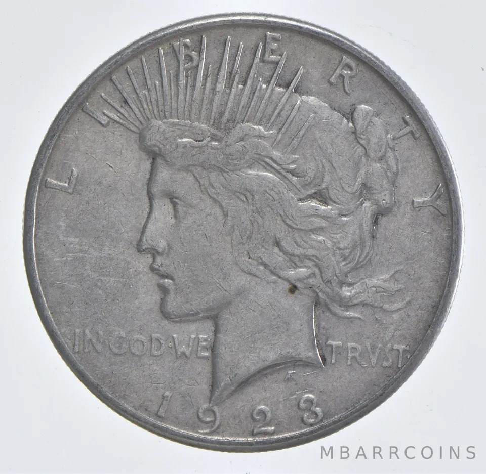 Better - 1923-S Peace Silver Dollar - 90% US Coin *688