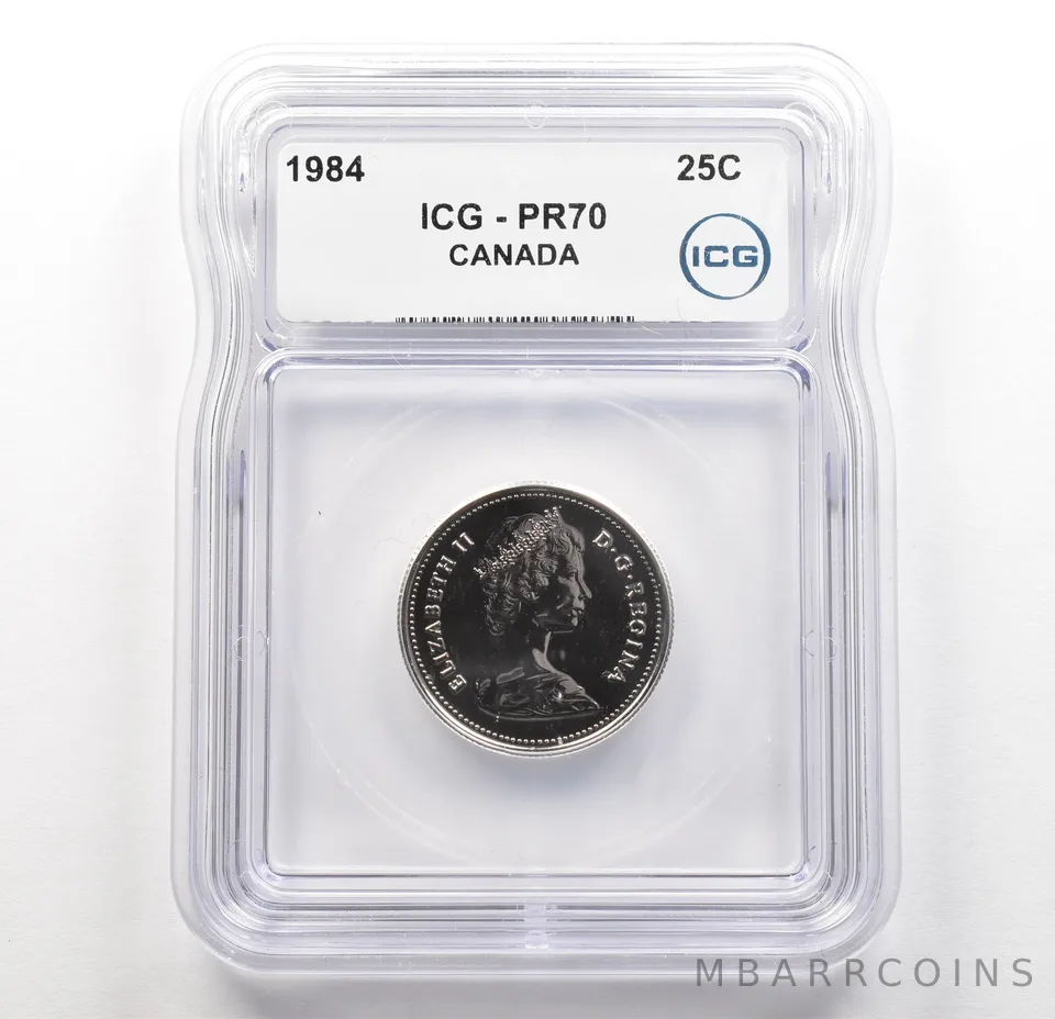 1984 Canada 25 Cents PR70 ICG a6218