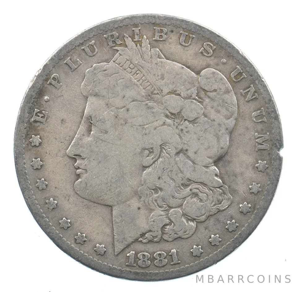 Early - 1881-S Morgan Silver Dollar - 90% US Coin *574
