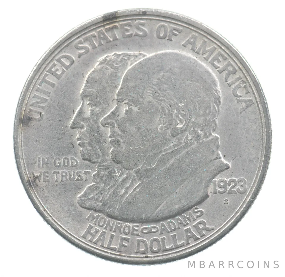 1923-S Monroe Doctrine Commemorative Half Dollar *9697