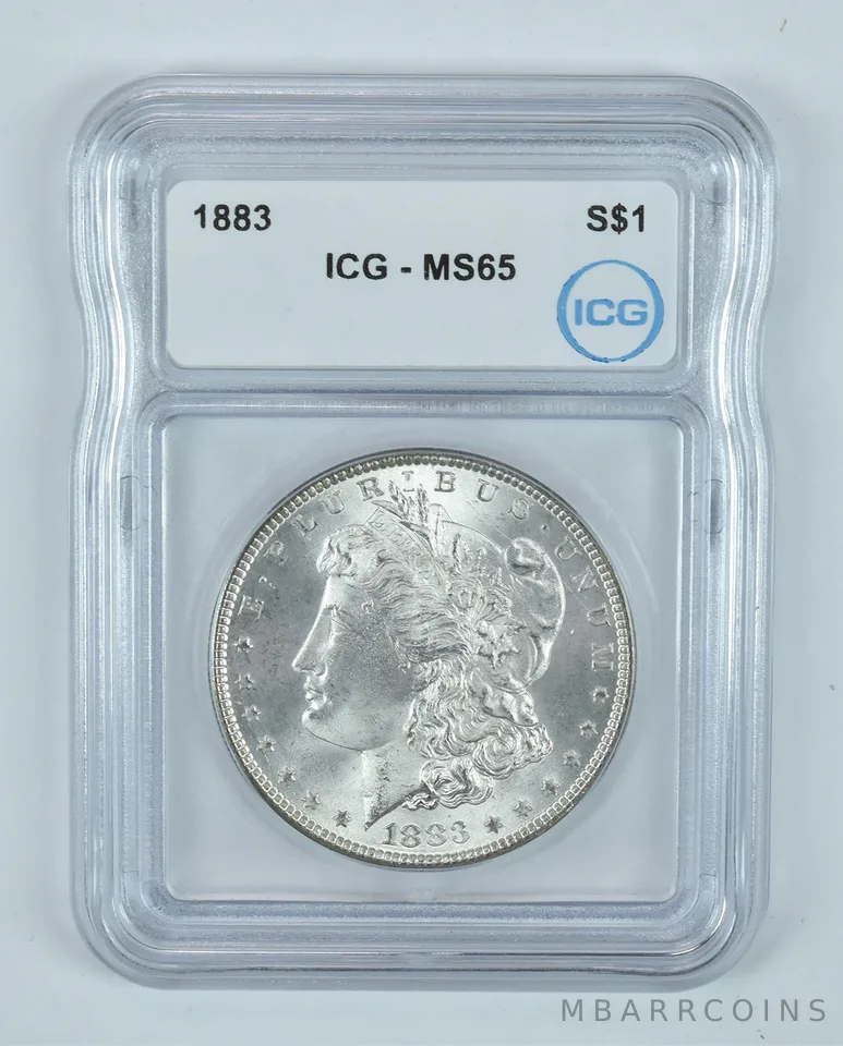 1883 Morgan Silver Dollar MS65 ICG *9256