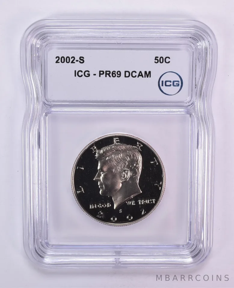 2002-S Kennedy Half Dollar PR69 DCAM ICG