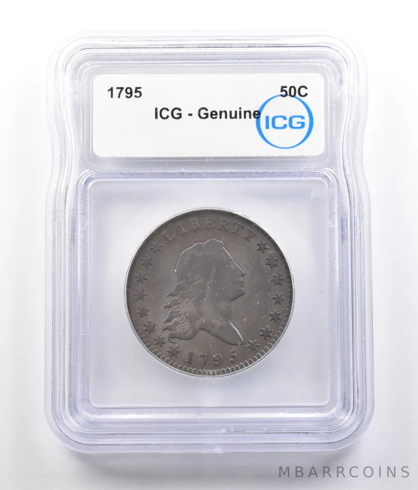 1795 Flowing Hair Half Dollar Genuine ICG *0773