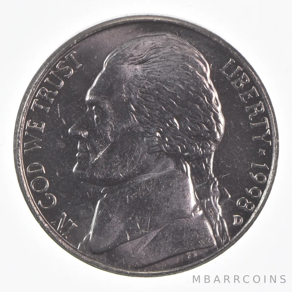 1998-D Jefferson Nickel Unc