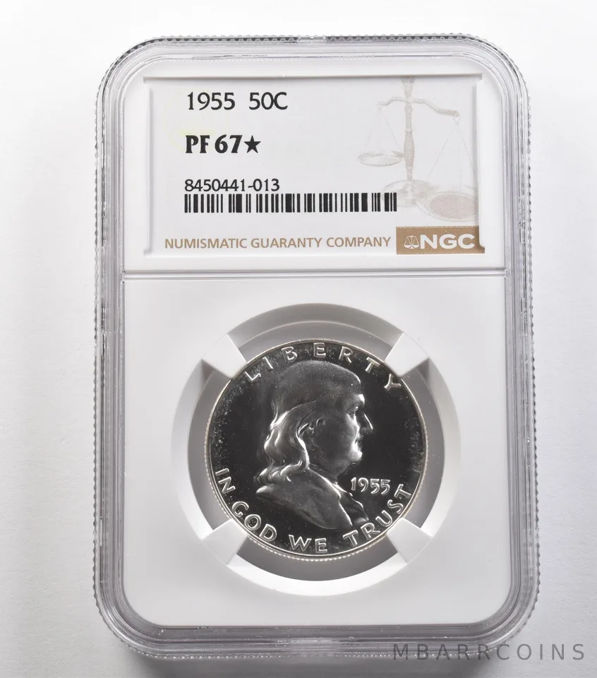 1955 Franklin Half Dollar PF67* STAR NGC *4831