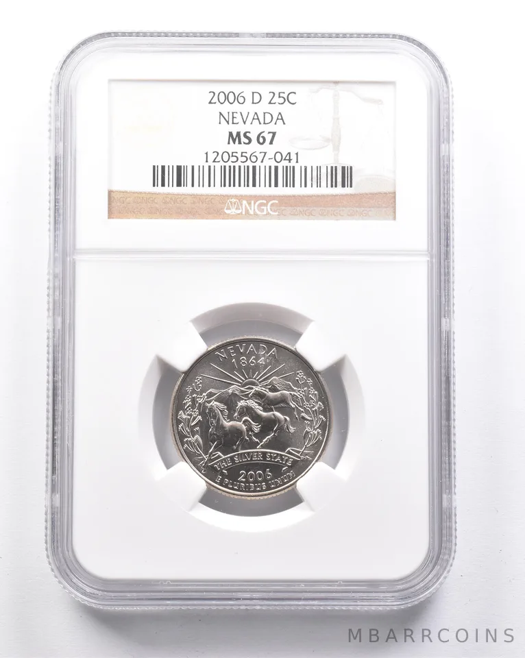 MS67 2006-D Washington State Quarter Nevada NGC *6359