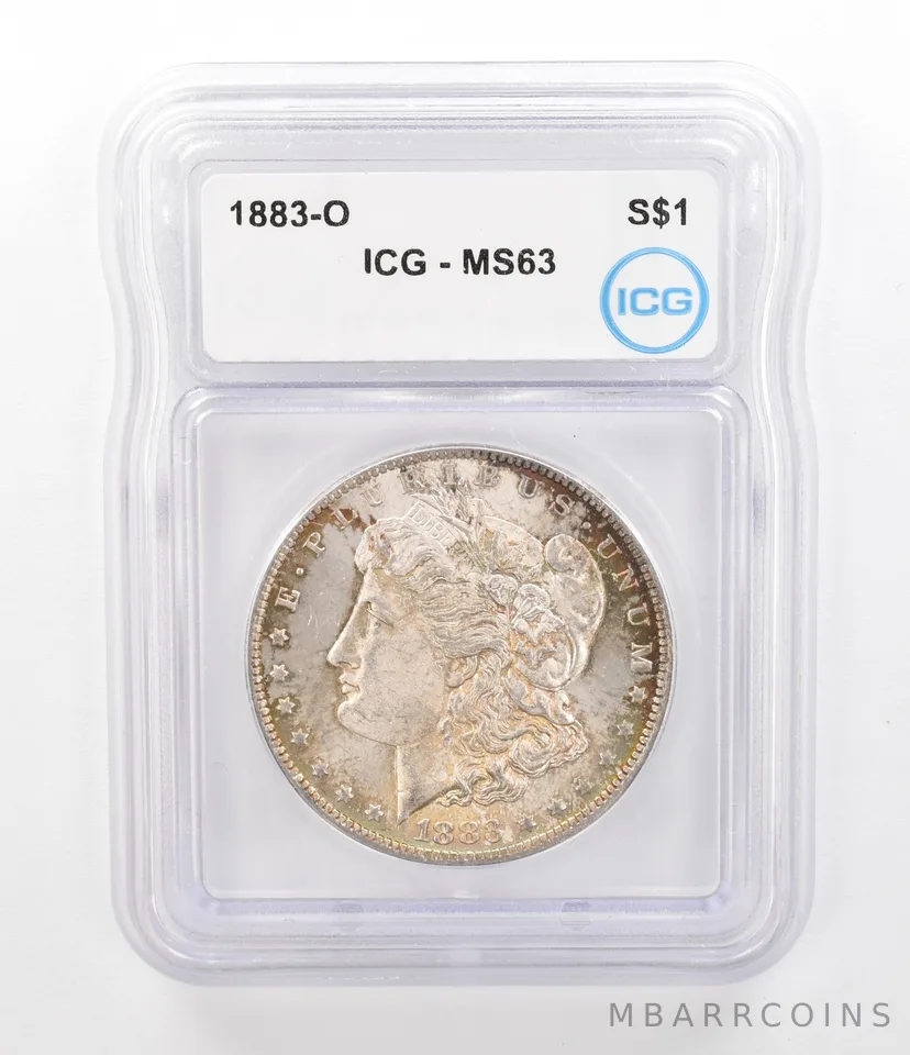 1883-O Morgan Silver Dollar MS63 ICG Beautiful Tone a9768