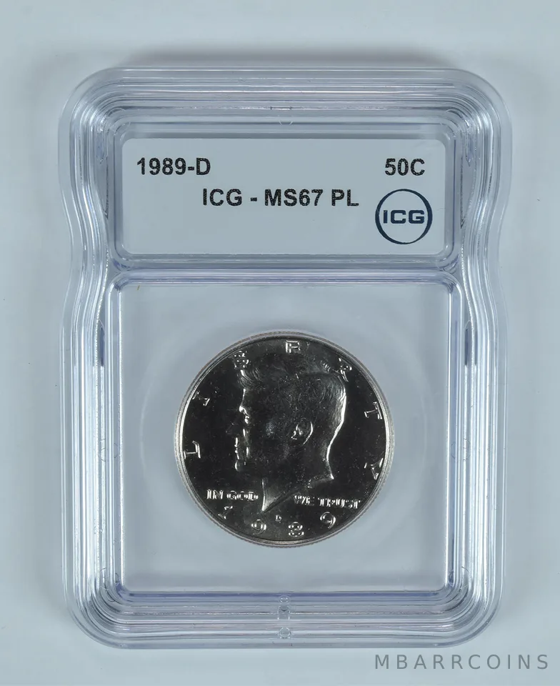 1989-D Kennedy Half Dollar MS67 PL ICG