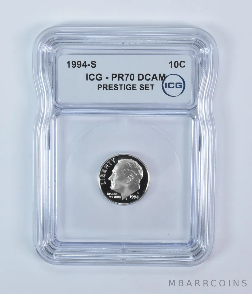 1994-S Roosevelt Dime Prestige Set PR70 DCAM ICG