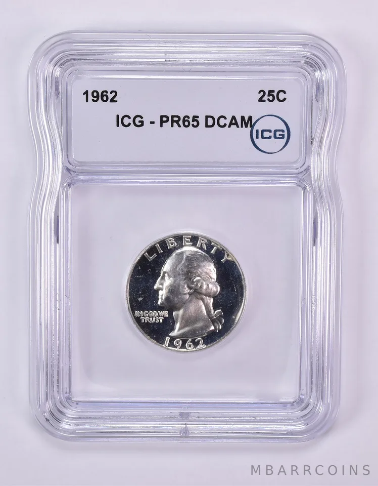 1962 Washington Quarter PR65 DCAM ICG