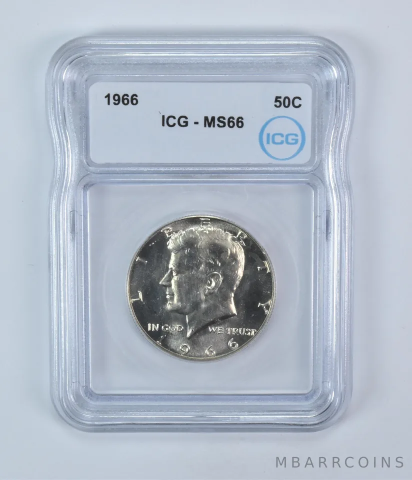 1966 Kennedy Half Dollar MS66 ICG