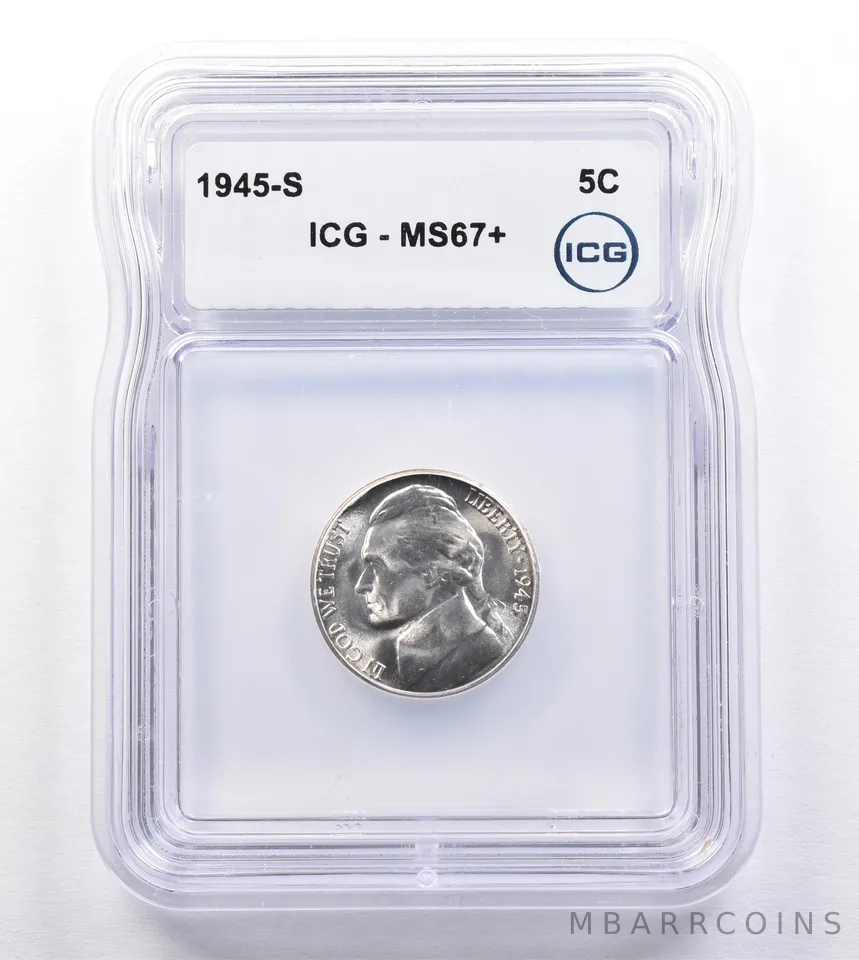 1945-S Jefferson Nickel MS67+ ICG *2041