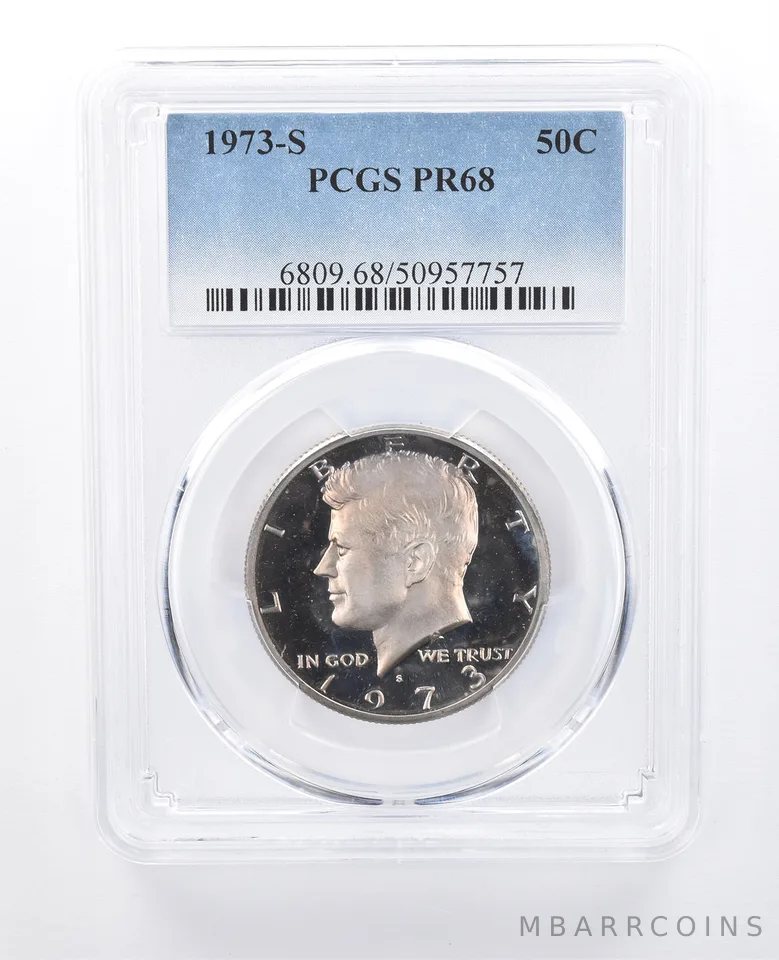 1973-S Kennedy Half Dollar PR68 PCGS Beautiful Tone *8094