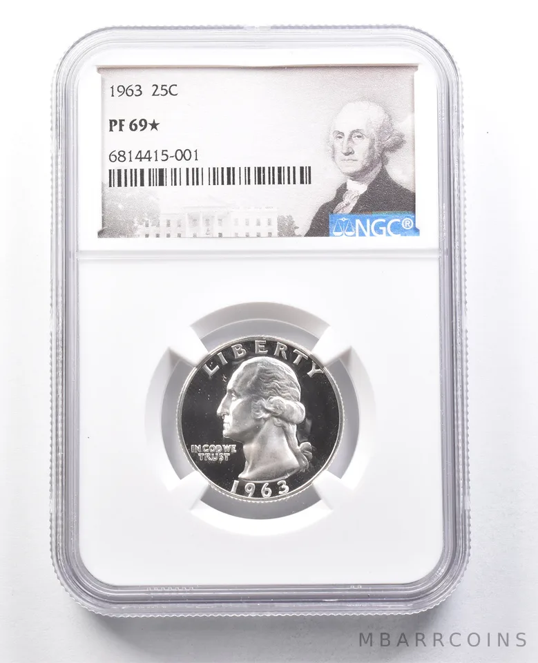 1963 Washington Quarter PF69* STAR NGC *1795