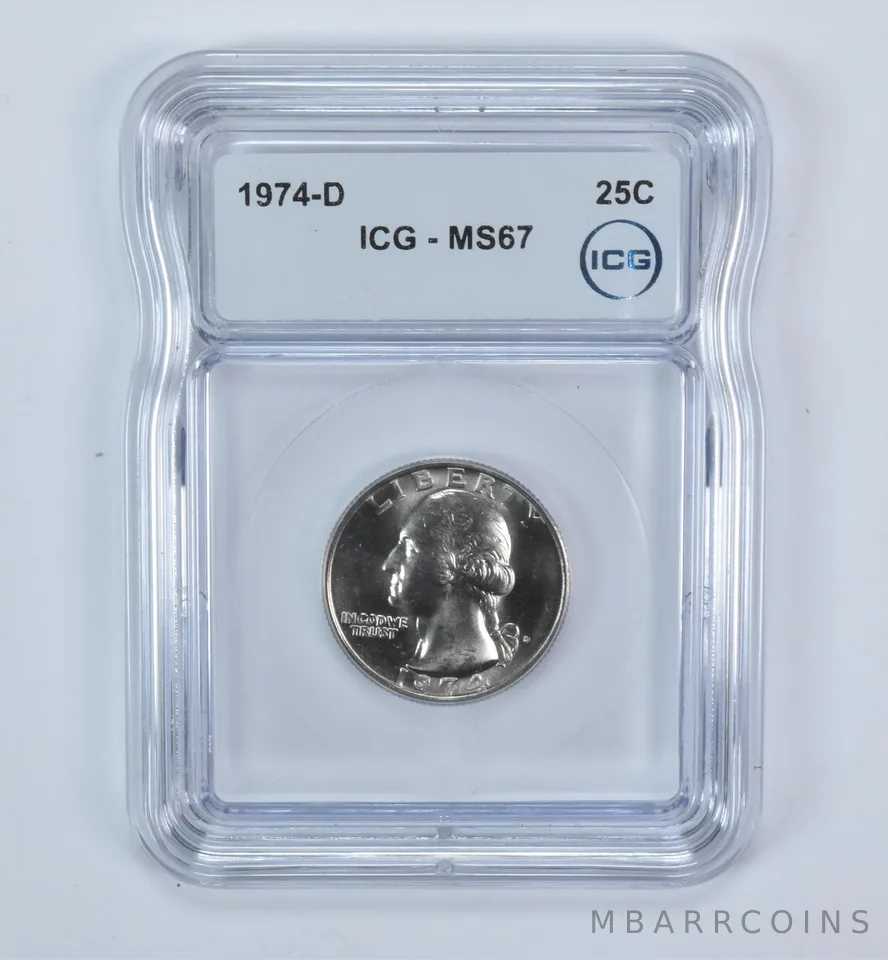1974-D Washington Quarter MS67 ICG