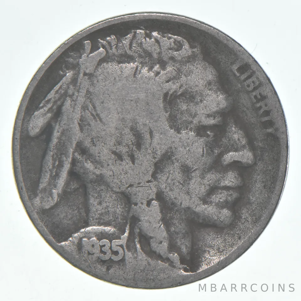 1935-S Indian Head Buffalo Nickel Average Circ