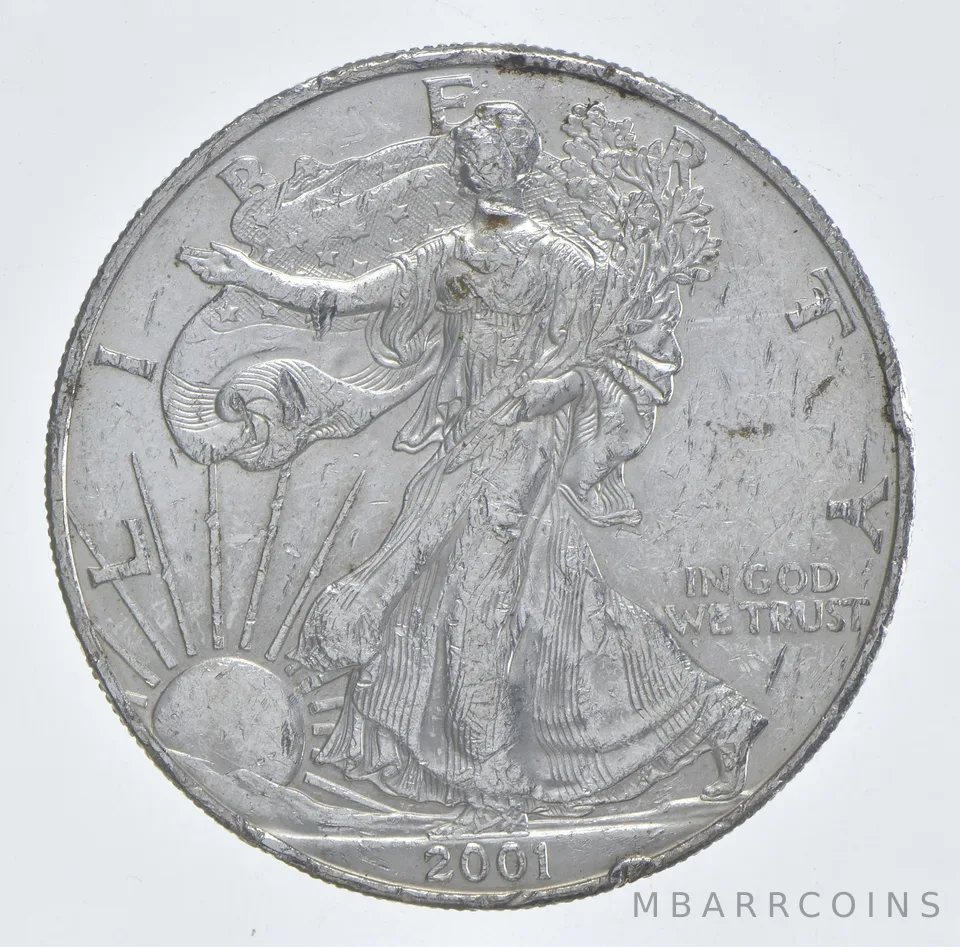 Better Date 2001 American Silver Eagle 1 Troy Oz .999 Fine Silver *112