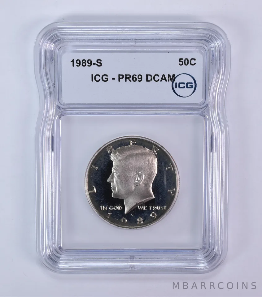 1989-S Kennedy Half Dollar PR69 DCAM ICG