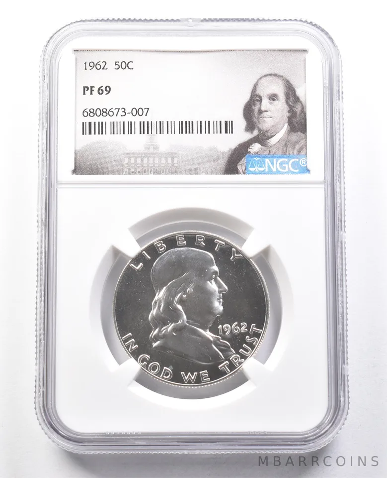 1962 Franklin Half Dollar PF69 NGC Great Contrast a1804