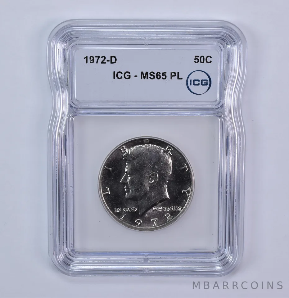 1972-D Kennedy Half Dollar MS65 PL ICG