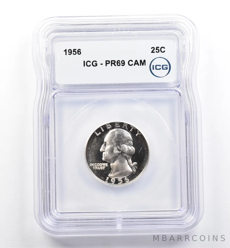 1956 Washington Quarter PR69 CAM ICG *0151