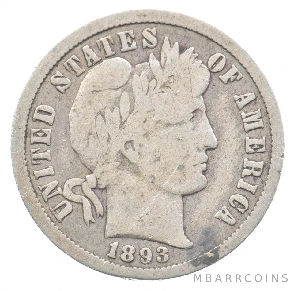 1893-O Barber Dime *7516
