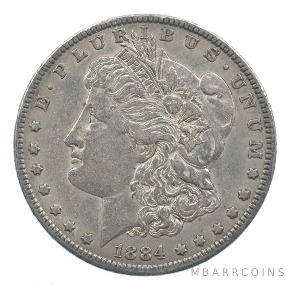 Early - 1884 Morgan Silver Dollar - 90% US Coin *740