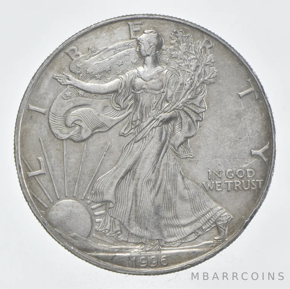 Rarest 1996 American Silver Eagle - Key Date - Rare LOW MINTAGE *355