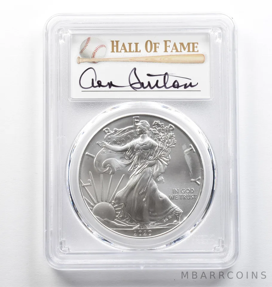 2020 American Silver Eagle Don Sutton FDOI MS70 PCGS *9413