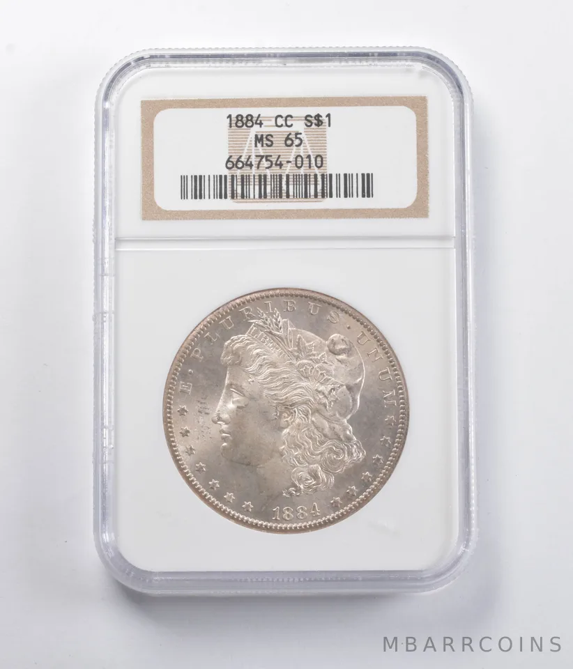 MS65 1884-CC Morgan Silver Dollar NGC a5531