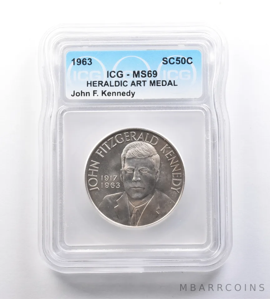 1963 So-Called Half Dollar John F Kennedy MS69 ICG *7153