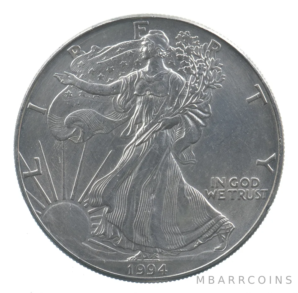 Better Date 1994 American Silver Eagle 1 Troy Oz .999 Fine Silver *640