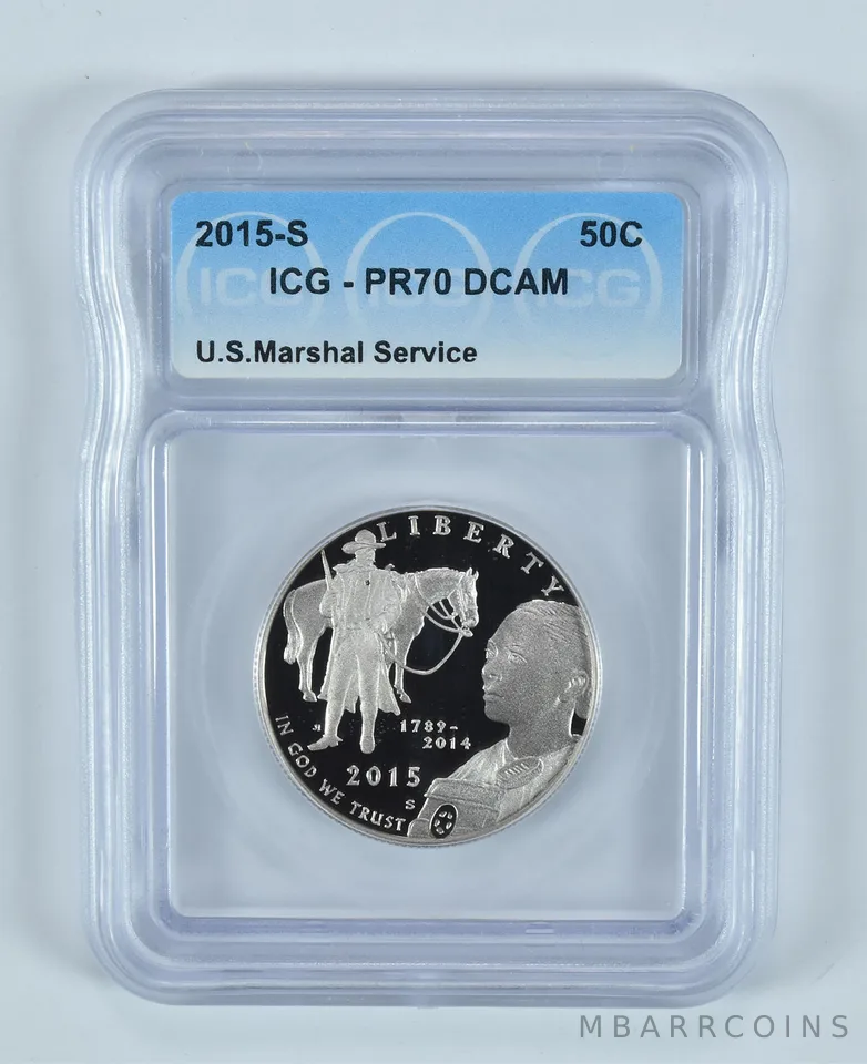 2015-S US Marshal Service Commemorative Half Dollar PR70 DCAM ICG