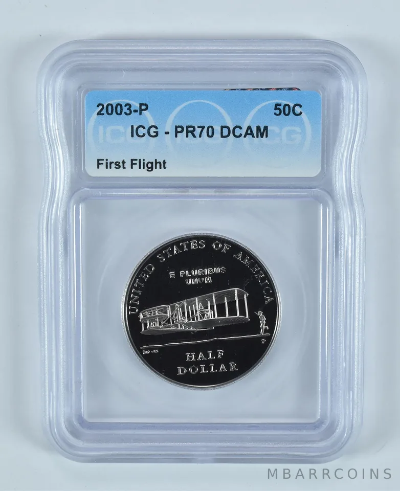 2003-P First Flight Commemorative Half Dollar PR70 DCAM ICG
