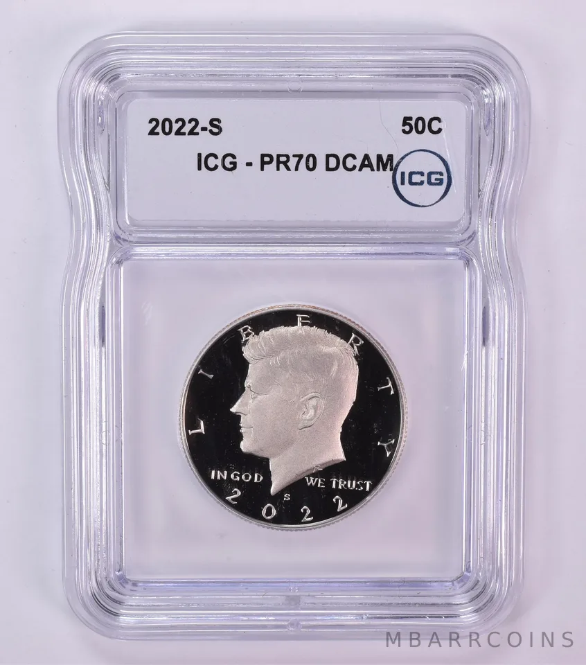 2022-S Kennedy Half Dollar PR70 DCAM ICG