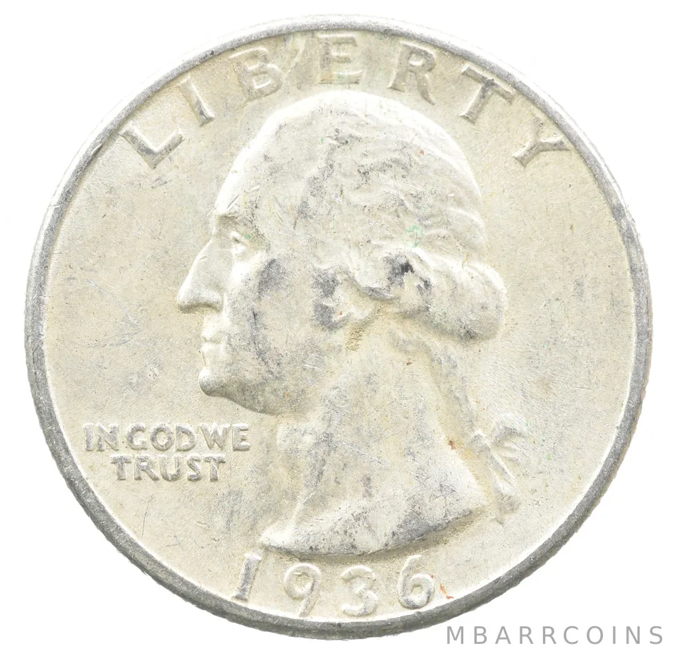 1936 Washington Quarter a3189